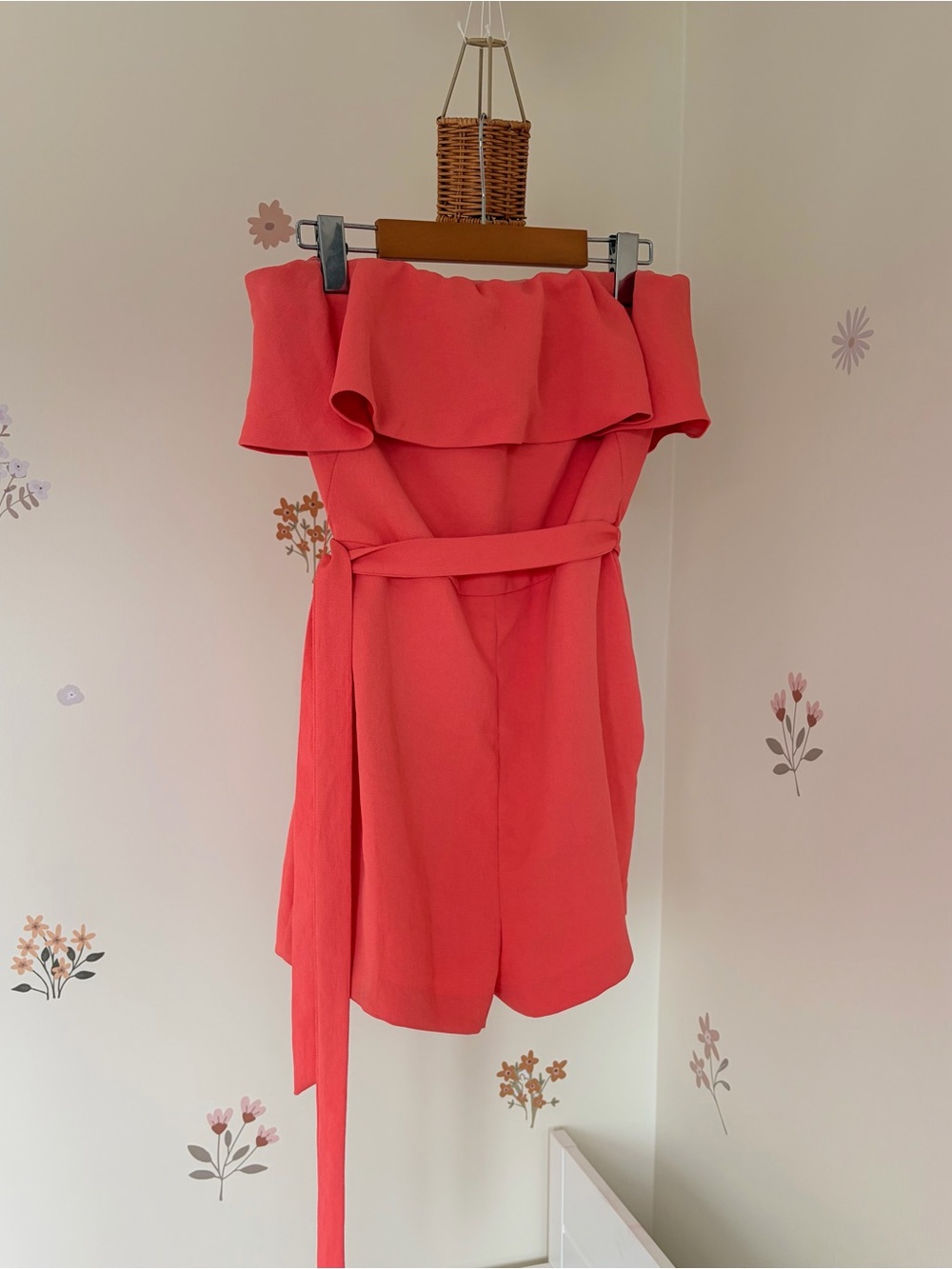 Babaton - Aritzia Coral Pink/ Peach Romper - Jumpsuit -Strapless Dress Size 8